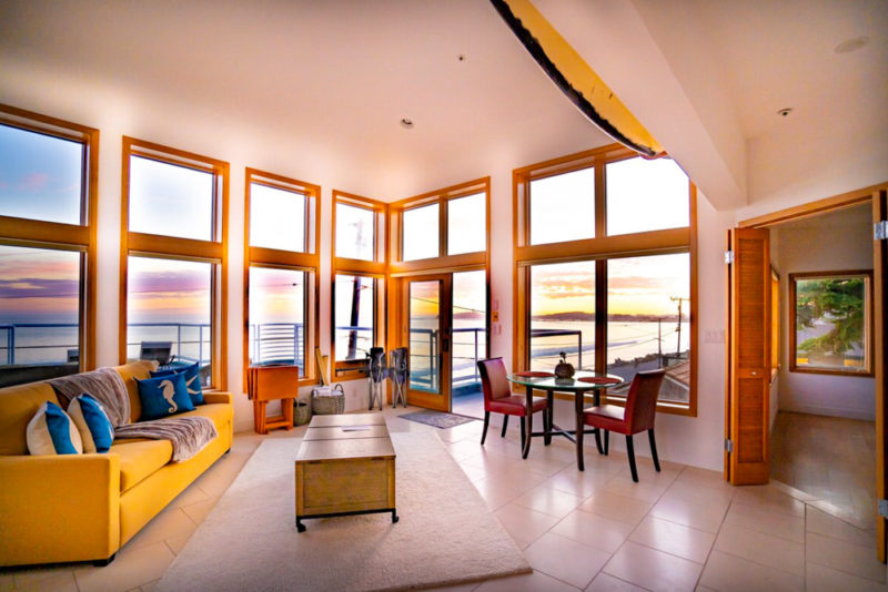 Unique Airbnbs in Half Moon Bay, California: Miramar Beach Penthouse