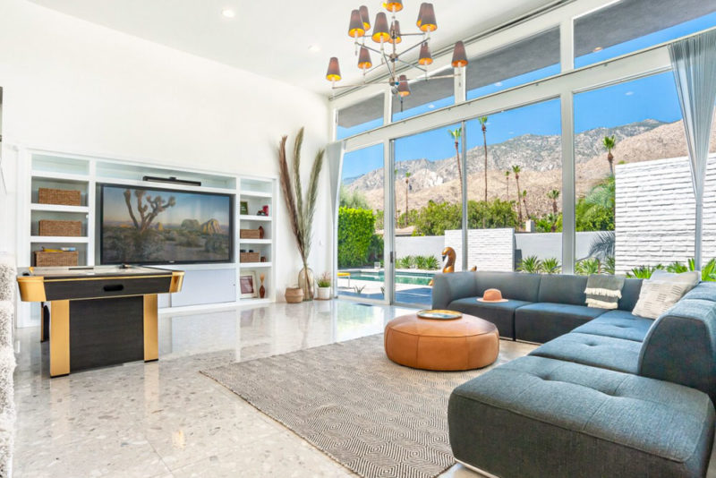 Best Airbnbs in Palm Springs, California: The Hockney Indian Canyons Home with Pool