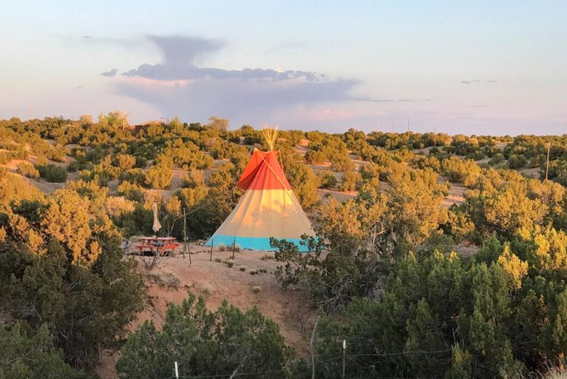 Best Santa Fe Airbnbs and Vacation Rentals: Turquoise Trail Tipi