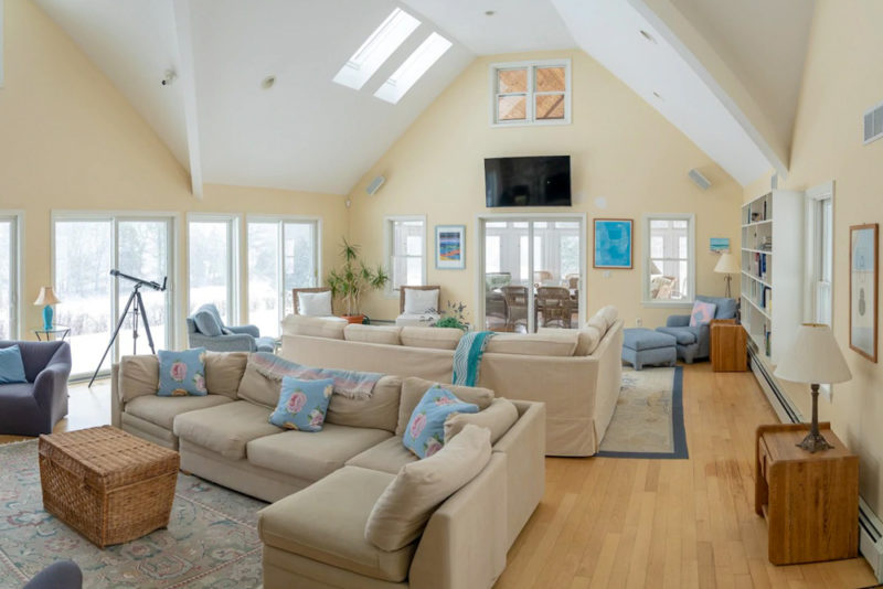 Cool Cape Cod Airbnbs and Vacation Rentals: Ocean Estate with Private Beach Pool Spa