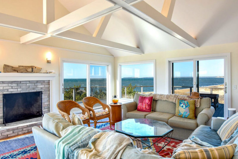 Coolest Airbnbs in Cape Cod, Massachusetts: Waterfront Home Wrap Around Deck