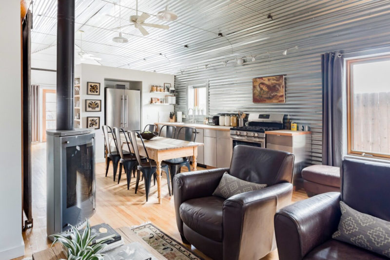 Coolest Airbnbs in Flagstaff, Arizona: Industrial Downtown Chalet