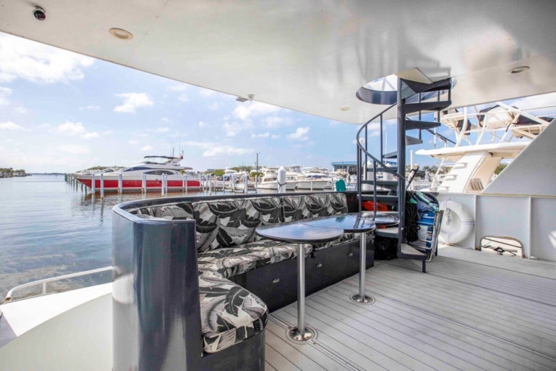 Unique Airbnbs in Tampa, Florida: Luxury Yacht
