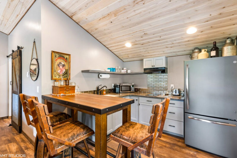 Unique Airbnbs in Whitefish, Montana: Joe's Saloon Tiny House