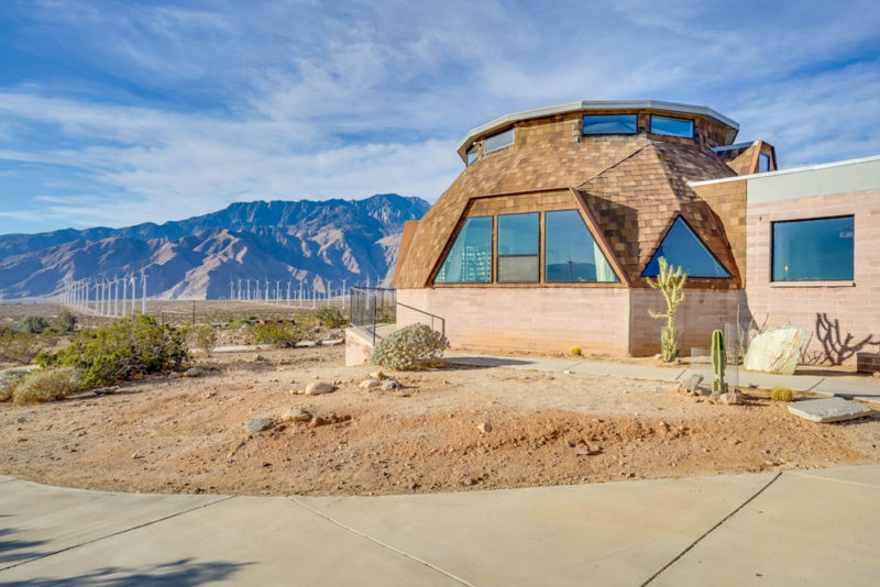 Unique Airbnbs in Palm Springs, California: Secluded Geodesic Dome Home