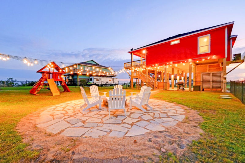 Airbnbs in Galveston, Texas Vacation Homes: Red Beach Barn