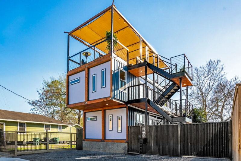 Coolest Airbnbs in Houston, Texas: Staycation Container Homes