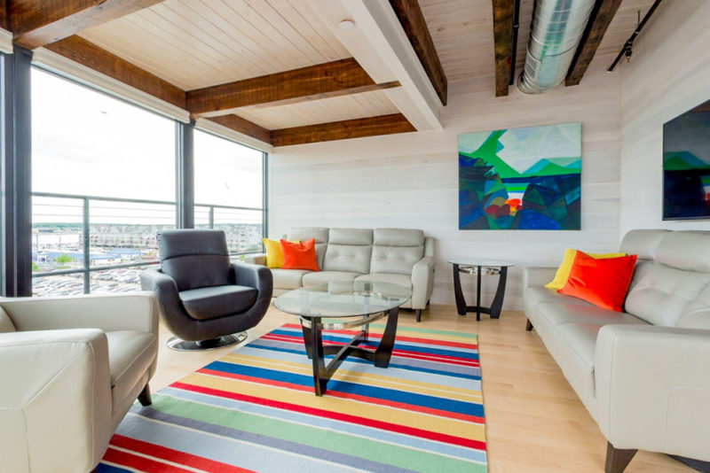 Coolest Airbnbs in Portland Maine: Henry Waterfront Penthouse