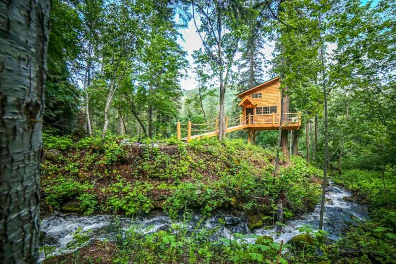 Leavenworth Airbnbs and Vacation Homes: Creekside Treehouse