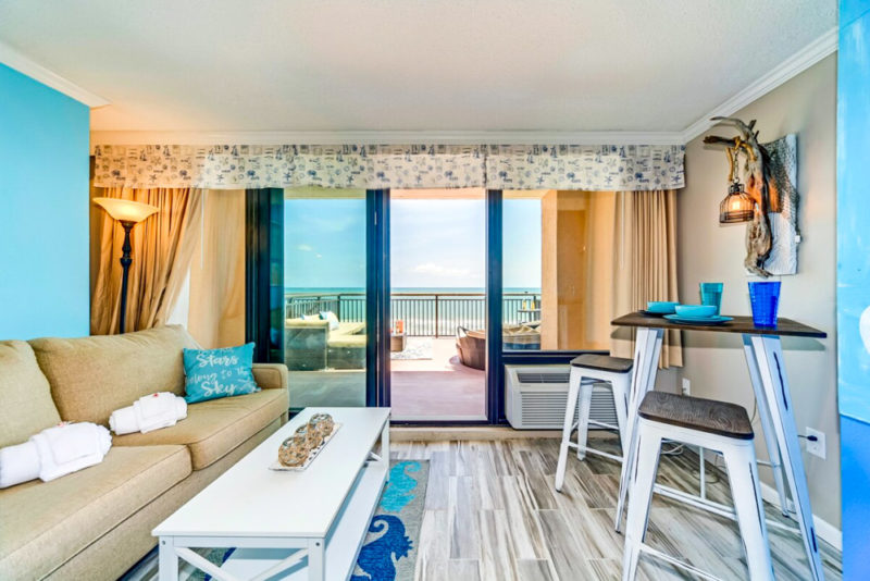 Airbnbs in Myrtle Beach, South Carolina Vacation Homes: Sunny Condo with Pool