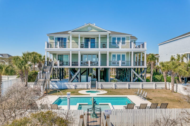 Best Airbnbs in Myrtle Beach, South Carolina: Oceanfront Estate with Pool and Hot Tub