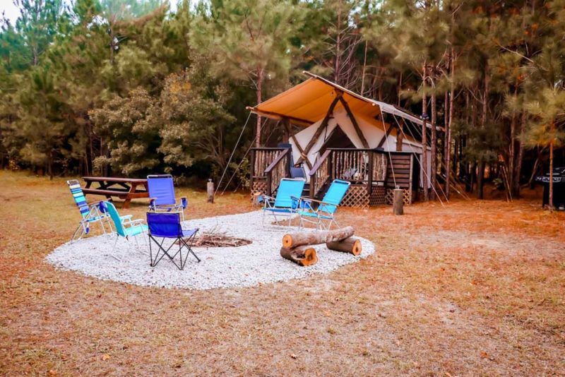 Best Myrtle Beach Airbnbs and Vacation Rentals: Luxury Glamping Tent