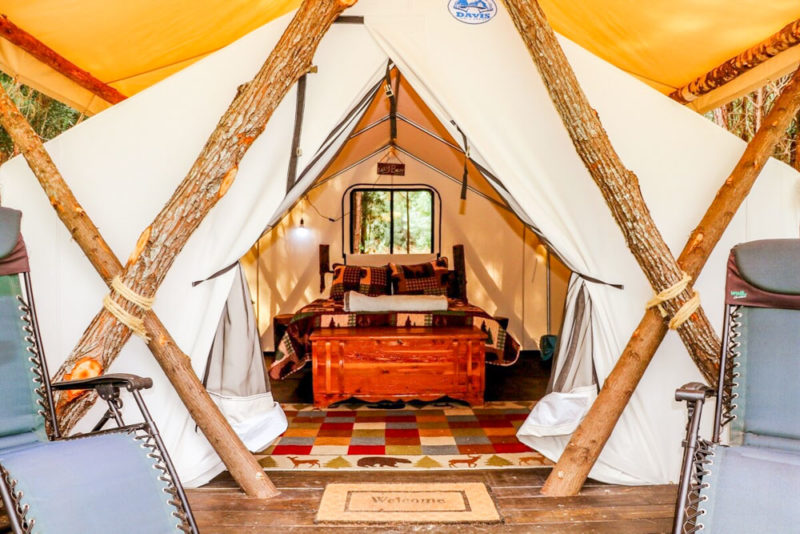 Cool Myrtle Beach Airbnbs and Vacation Rentals: Luxury Glamping Tent