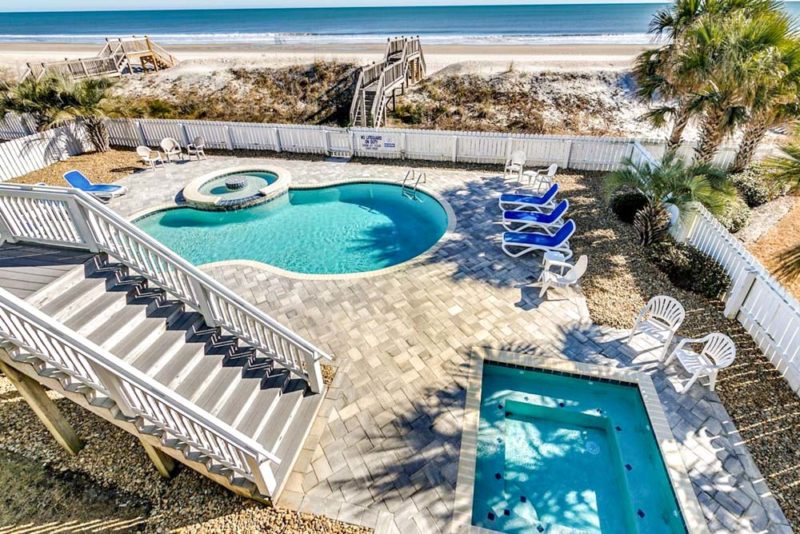 Cool Myrtle Beach Airbnbs and Vacation Rentals: Oceanfront Stilt House with Pool