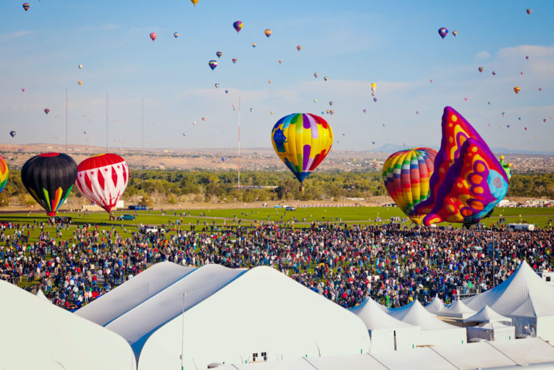 Cool Things to do in New Mexico: Albuquerque Hot Air Balloon Fiesta