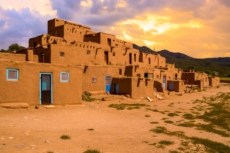 What to do in New Mexico: Taos Pueblo Adobe Houses