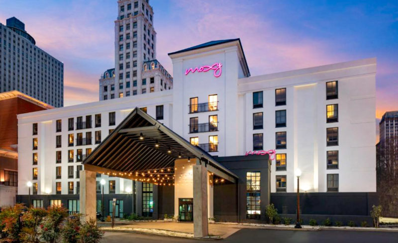 Unique Hotels in Memphis, Tennessee: MOXY Downtown