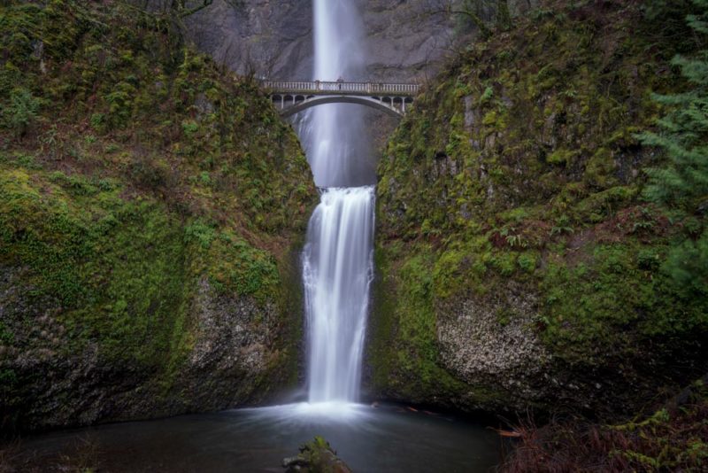 What to do in Portland in the Rain: Multnomah Falls