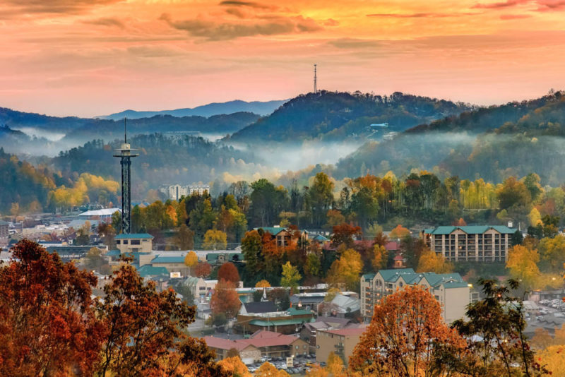 Best Things to do in Tennessee: View of Gatlinburg from the Space Needle