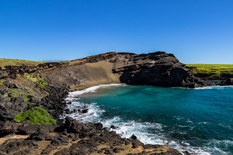 Cool Things to do on Hawaii’s Big Island: Papakolea Green Sand Beach