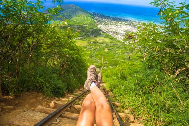 Unique Things to do on Oahu: Koko Head Stairs on the Koko Crater Trail