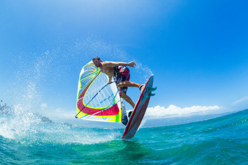 Unique Things to do on Oahu: Windsurfing or Kitesurfing at Kailua Beach