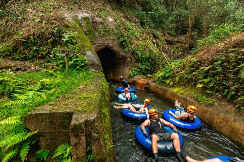Best Things to do in Kauai: Mountain Tubing in a Lush Valley