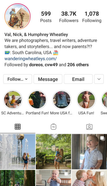 Wandering Wheatleys Instagram