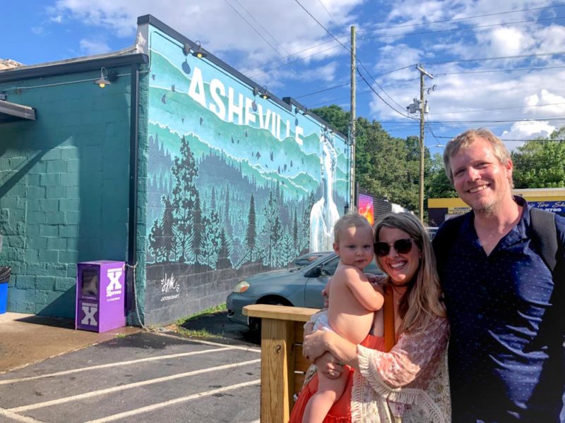 What to do in Asheville with Kids: Beer and a Burger Outside