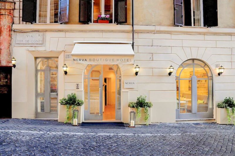 Where to Stay in Rome, Italy: Nerva Boutique Hotel