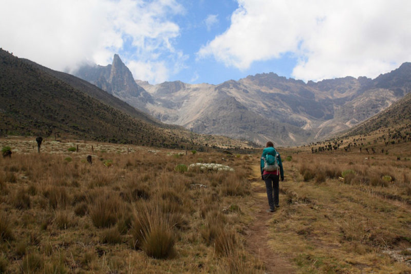 Climbing Mount Kenya: The Nora Moru Plateau near McKinders Hut