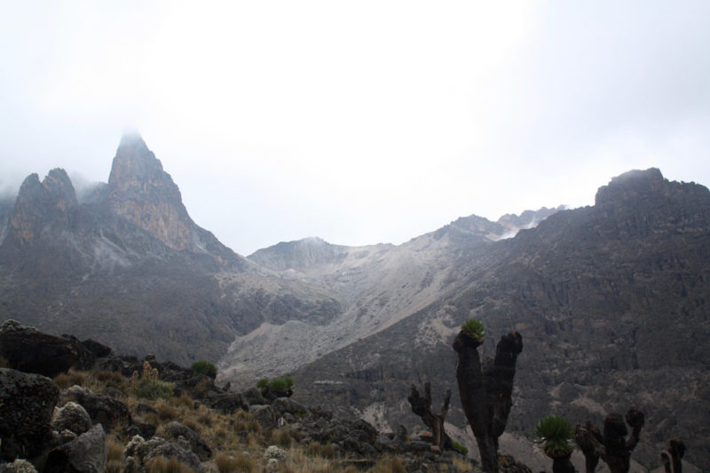 Hiking Mount Kenya: View from Naro Moru Route
