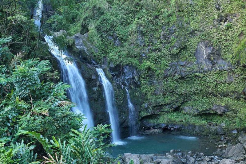 Road to Hana Waterfalls: Upper Waikani Falls