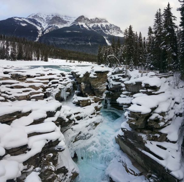 Canadian Rockies Winter: Athabasca Falls