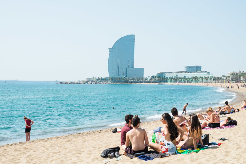 Cool Things to do in Barcelona: Barceloneta Beach