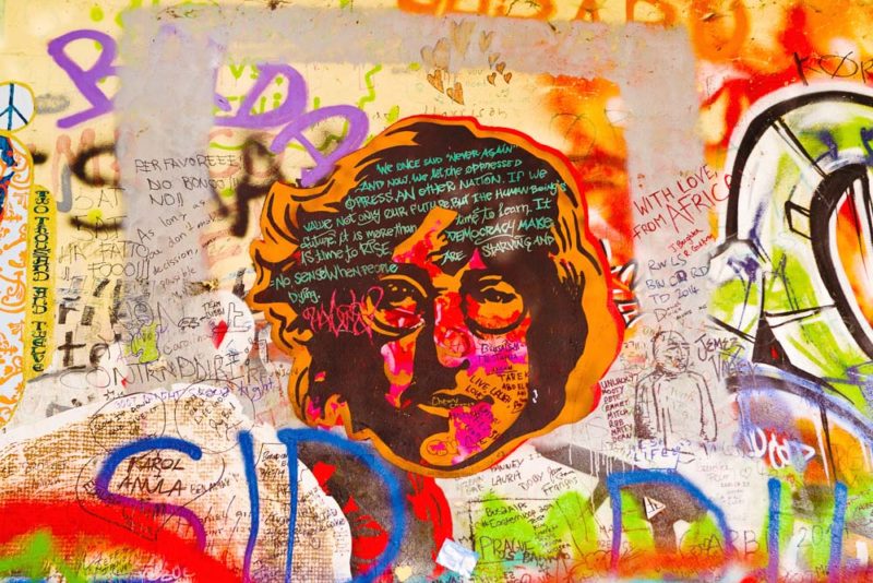 Cool Things to do in Prague: Lennon Wall