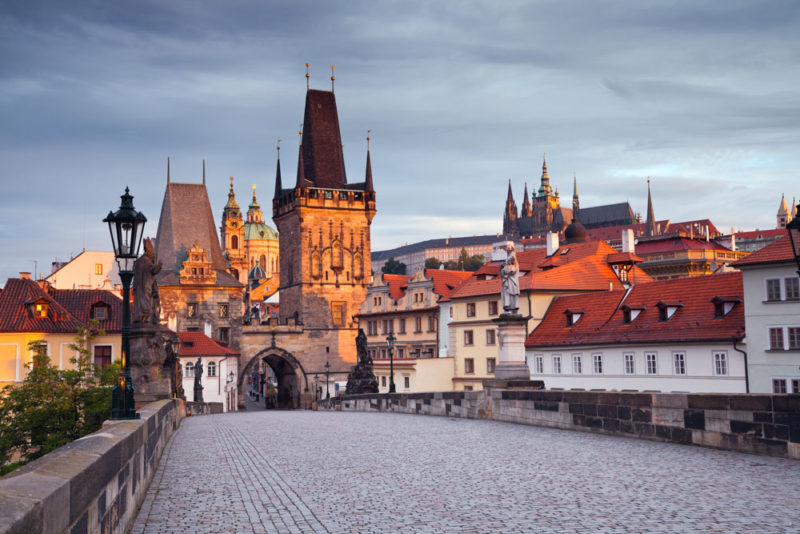Cool Things to do in Prague: Sunset Stroll Over Charles Bridge