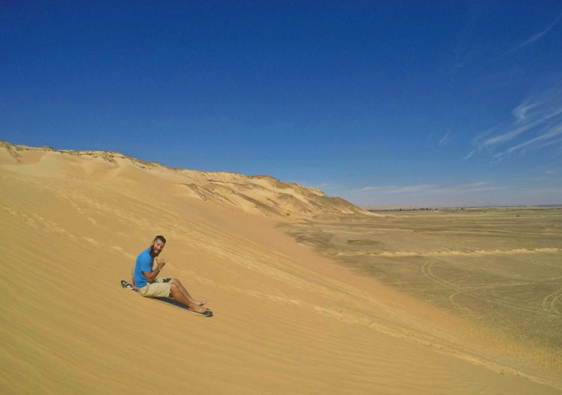 White Desert Egypt Tour: Sandboarding