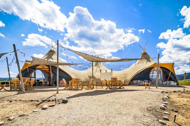 Closest Hotels to Yellowstone National Park: Under Canvas Yellowstone
