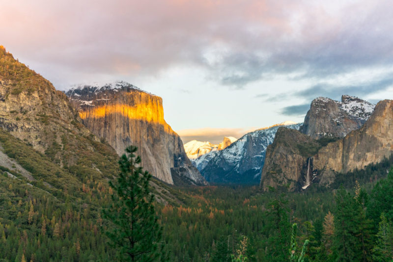 Fun Things to do in Yosemite National Park: Yosemite Valley Views from Tunnel View
