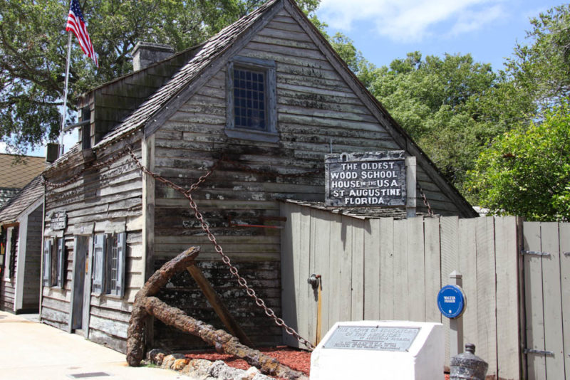 Must do things in St. Augustine: Oldest Wooden Schoolhouse