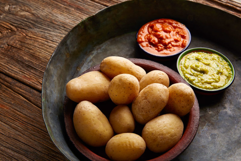 Tenerife Things to do: Canarian Potatoes and Mojo Sauce