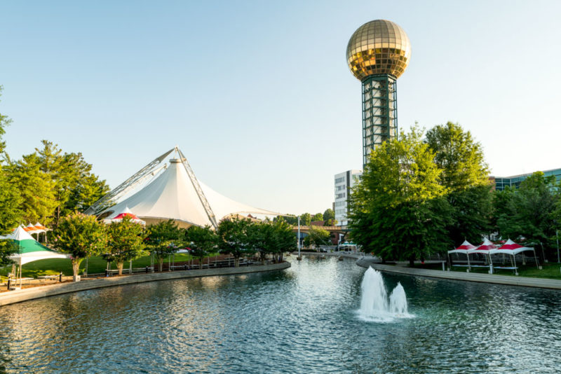 Unique Things to do in Knoxville: View from the Sunsphere at World’s Fair Park