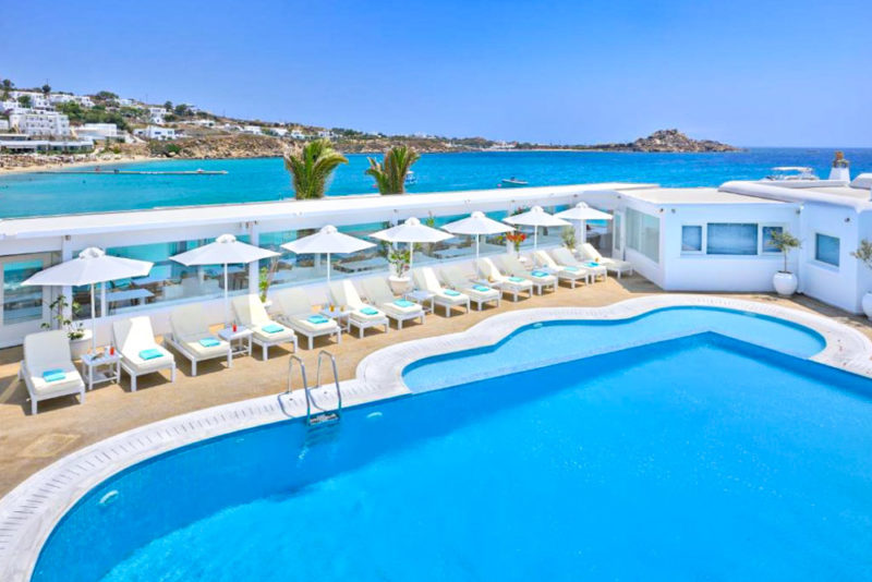 Where to Stay in Mykonos, Greece: Petinos Beach Hotel