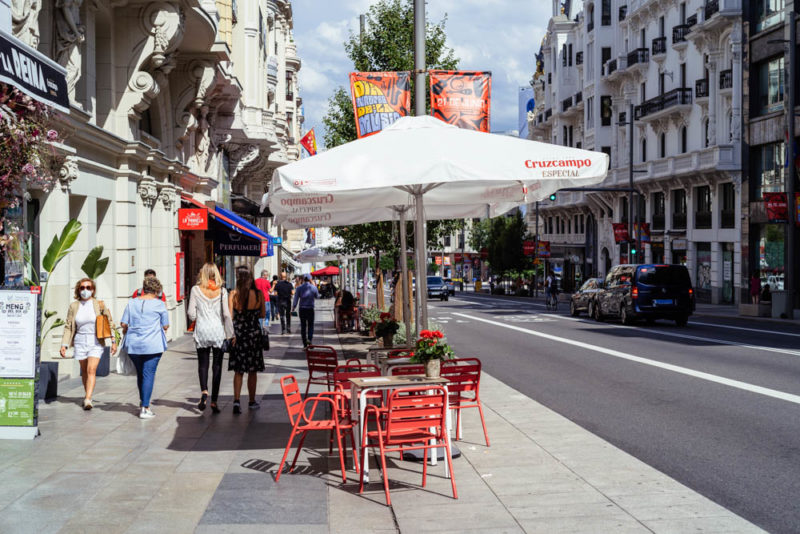 Best Things to do in Madrid: Stroll along Gran Vía