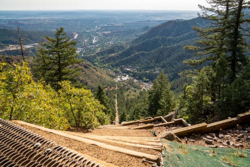 Fun Things to do in Colorado Springs: Top of the Manitou Incline