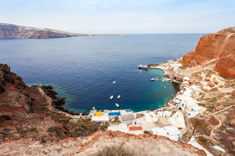 Must do things in Oia: Sail across the Caldera