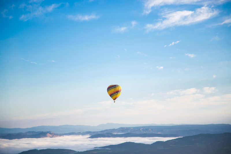 Napa Valley Things to do: See the Valley from the Sky in a Hot Air Balloon