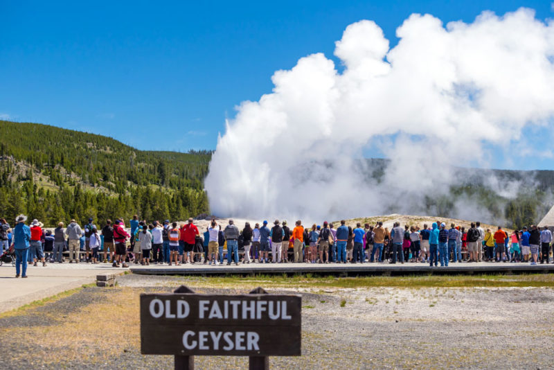Yellowstone National Park Things to do: Watch Old Faithful Geyser Erupt