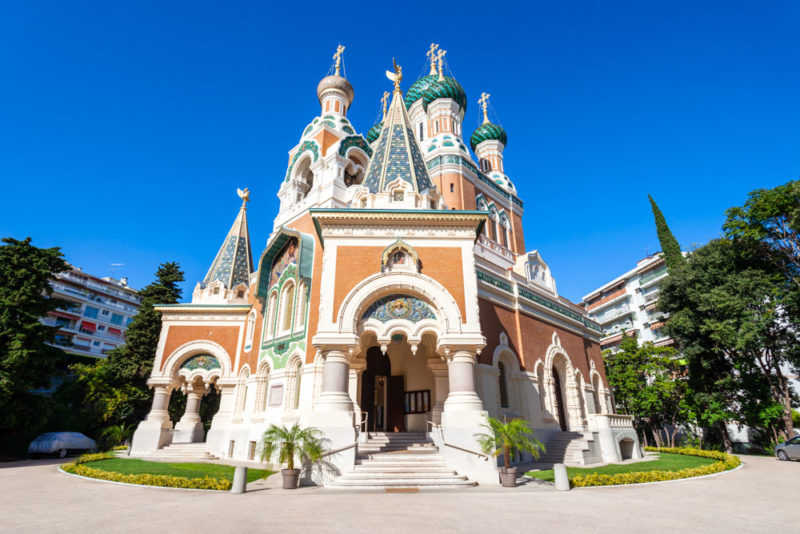 Cool Things to do in Nice: Transport yourself to Russia at Cathedrale Saint-Nicolas a Nice
